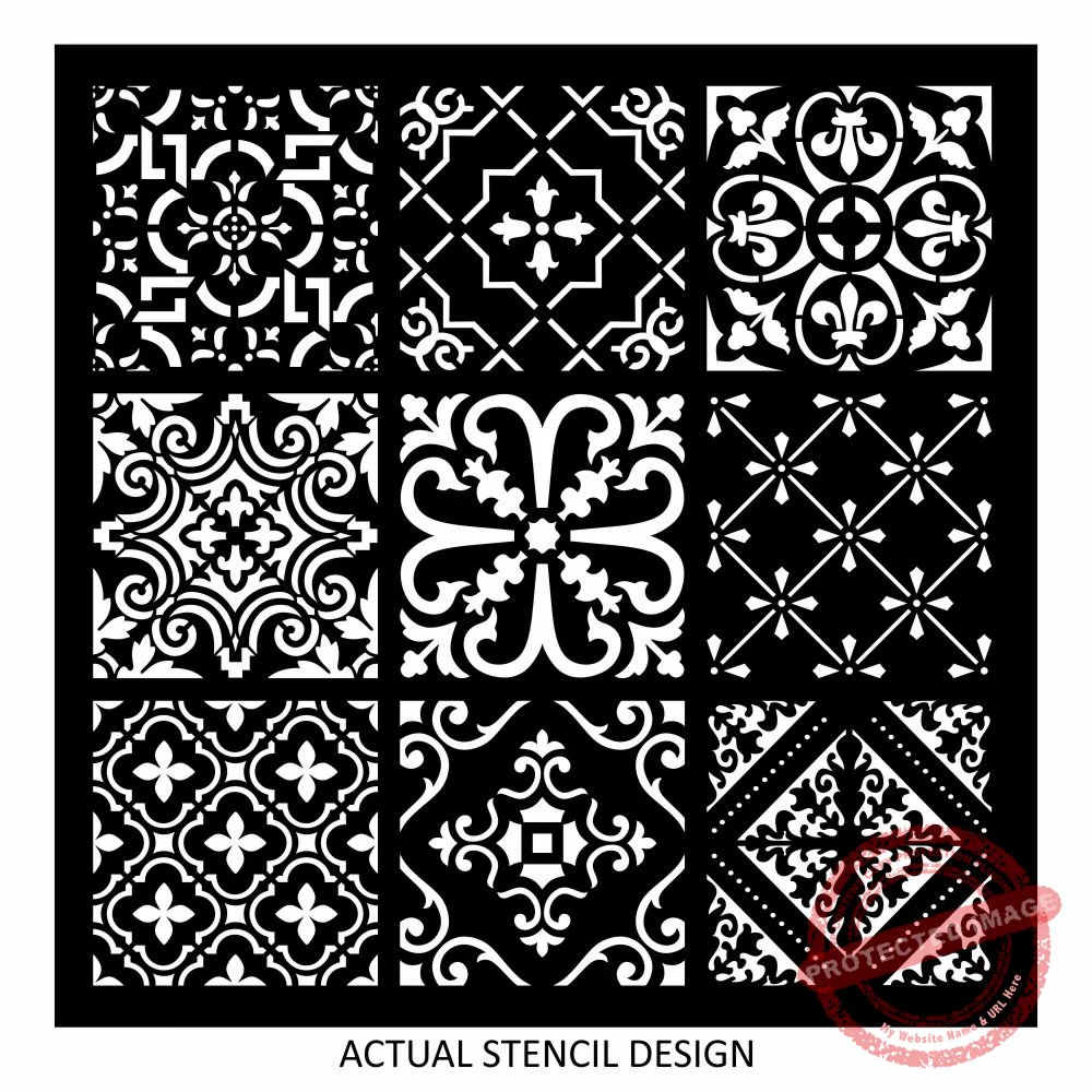 Amar Turkish Tile Stencil - Image 2