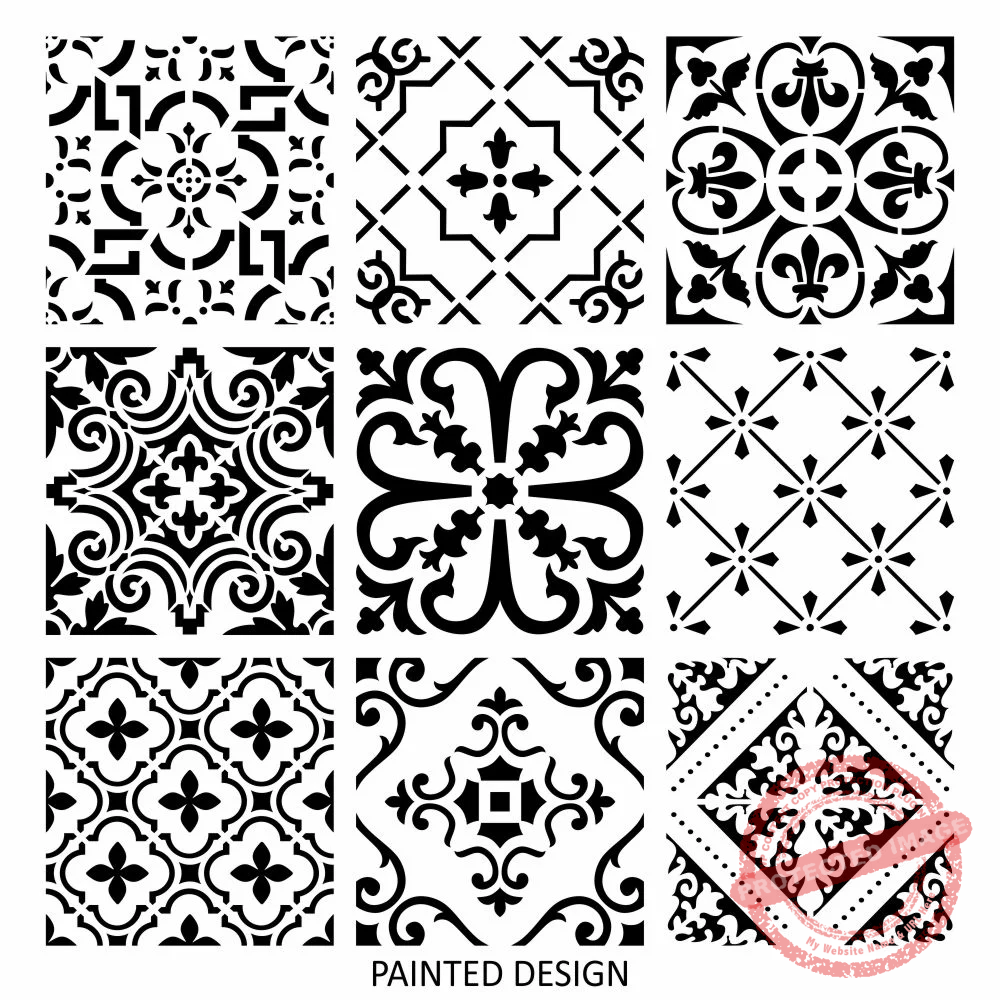 Amar Turkish Tile Stencil - Image 3