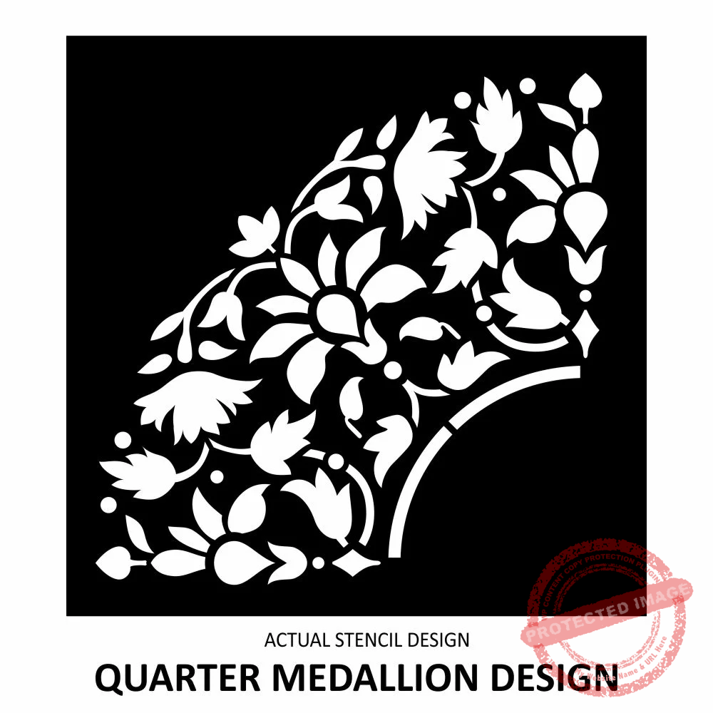 Elba Ceiling Medallion Stencil - Image 5