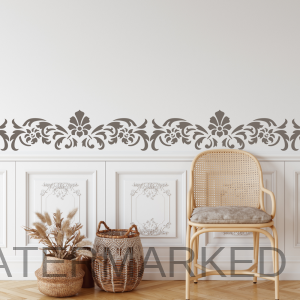 When you are a a wholesale stencil stockist you can stock the Eugenie Floral Border Stencil from our Border Collection