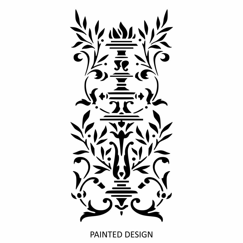 European Urn Stencil - Stencil Boutique