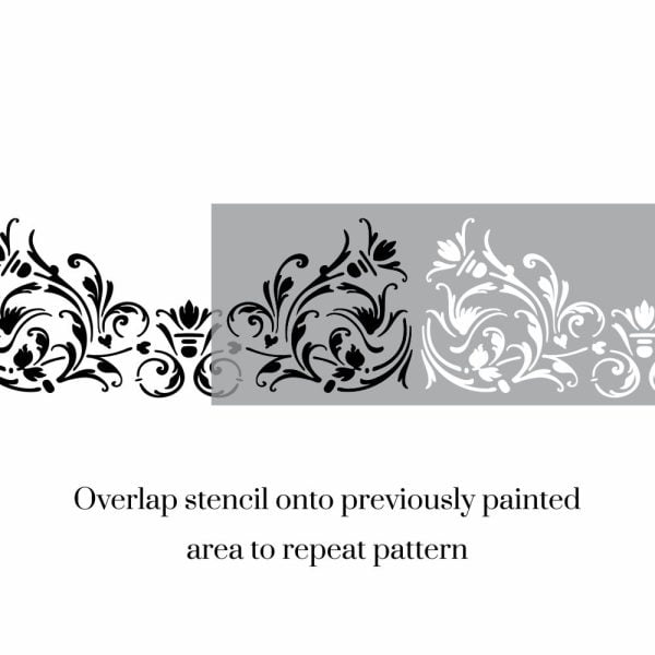 Florentine Damask Border Stencil - Image 3