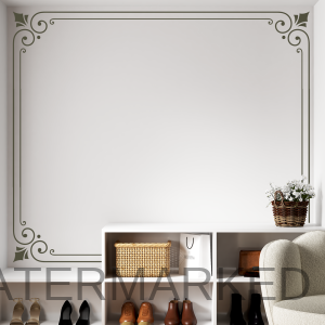 Lazare Damask Corner Stencil Set