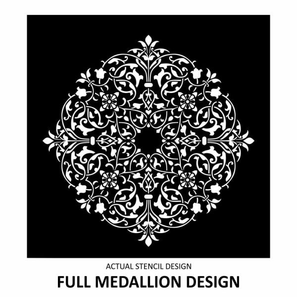 Mina Arabesque Medallion Stencil - Image 3