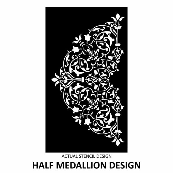 Mina Arabesque Medallion Stencil - Image 4