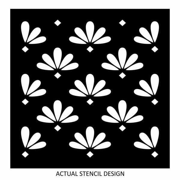 Minimalist Floral Allover Stencil - Image 2