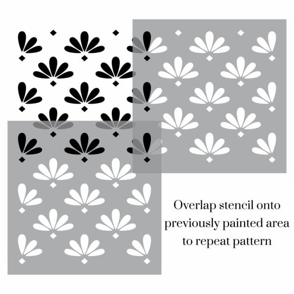 Minimalist Floral Allover Stencil - Image 3