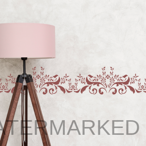 Ornate Floral Decal Stencil from our Damask Collection