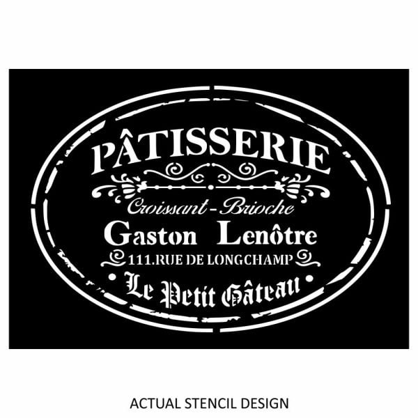 Patisserie Decorative Sign Stencil - Image 3