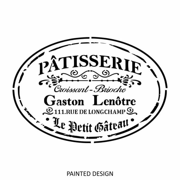 Patisserie Decorative Sign Stencil - Image 4