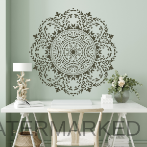 Ravenna Leafy Medallion Stencil