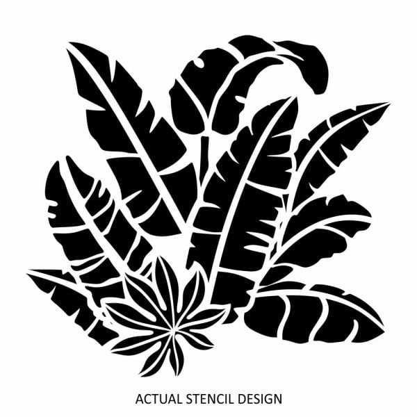 Summer Tropical Leafy Stencil - Image 3