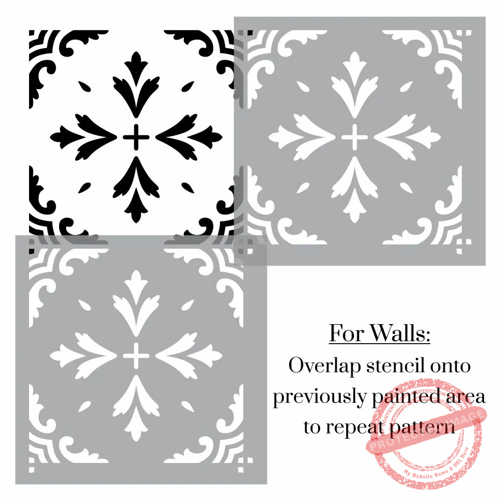 Talavera Tile Stencil - Image 4