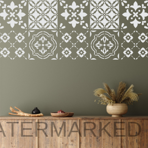 Taya Allover Stencil from our Moroccan Collection
