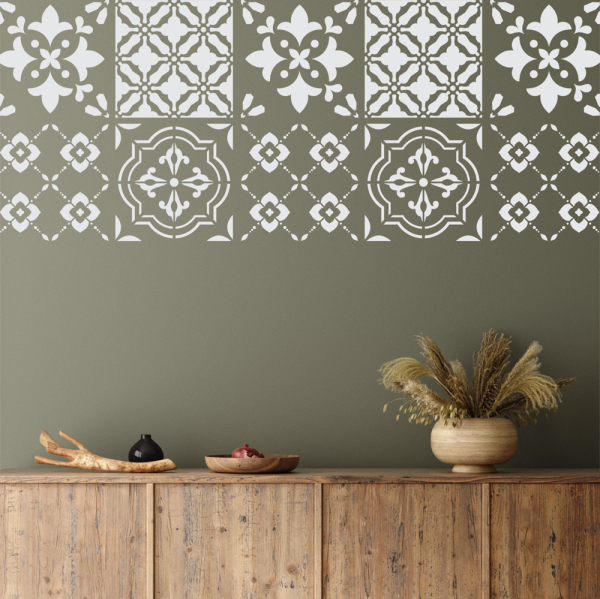 Taya Allover Stencil from our Moroccan Collection