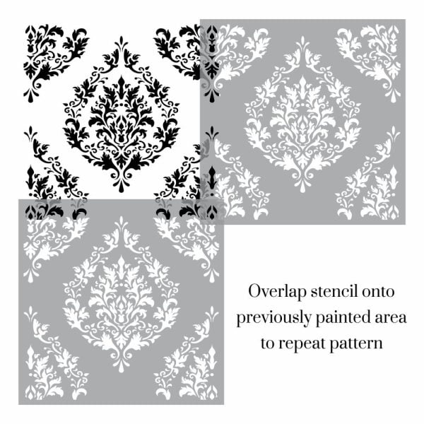 Tivoli Damask Allover Stencil - Image 3