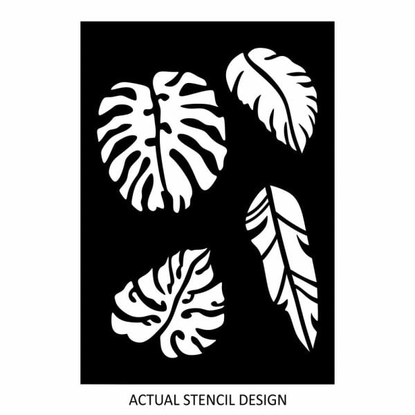 Tropical Leaves Stencil - Image 3