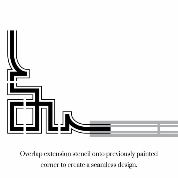 Turner Retro Corner Stencil Set - Image 4