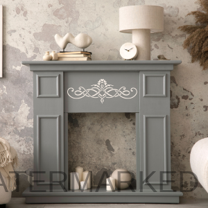 Vintage Decal Border Stencil from our Border Collection