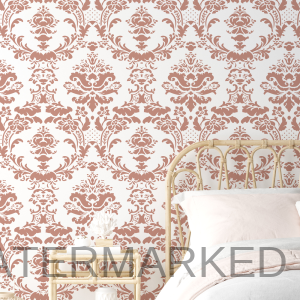 Yvonne Damask Wall Stencil