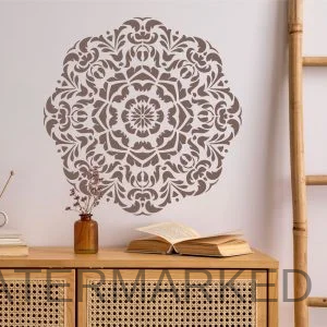 Avignon Leafy Medallion Stencil