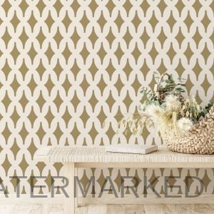 Azhar Diamond Trellis Stencil