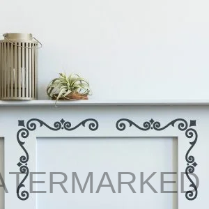 Floral Dazzle Corner Stencil - Stencil Boutique
