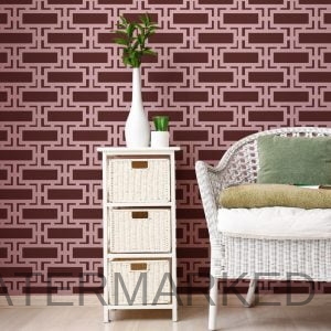 Ella Retro Wall Stencil