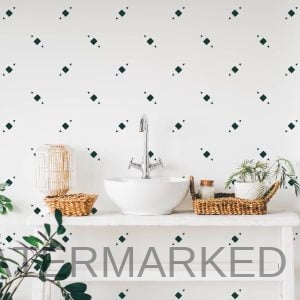 Faling Squares Boho Stencil