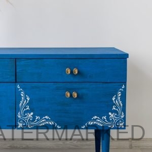 French Baroque Corner Stencil