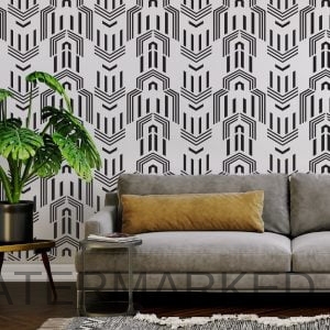 Gatsby Retro Wall Stencil