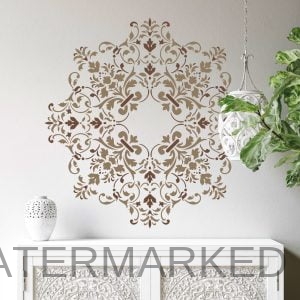 Isabella Floral Medallion Stencil