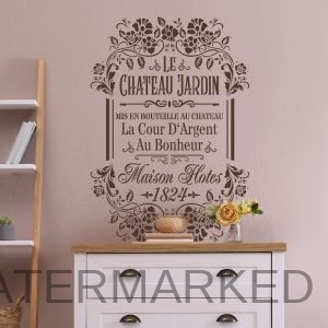 Jardin Floral Frame Stencil