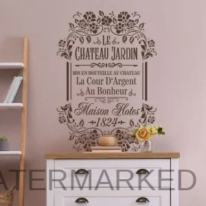 Jardin Floral Frame Stencil