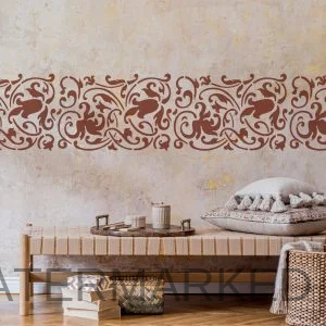 Julia Damask Border Stencil