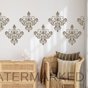Loire Damask Stencil