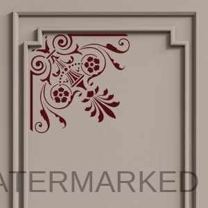 Louise Damask Corner Stencil