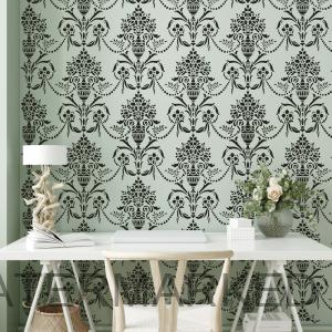 Marie Antoinette Floral Urn Stencil - Stencil Boutique