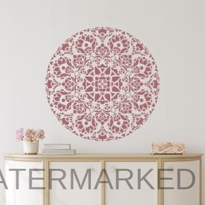 Maya Floral Medallion Stencil