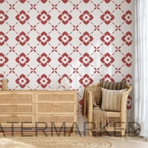 Mika Floral Allover Stencil