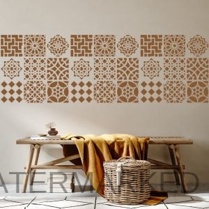 Modern Moroccan Tile Stencil