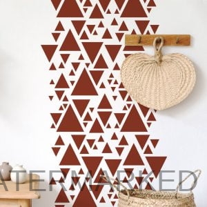 Modern Triangle Allover Stencil