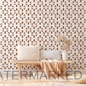 Nahla Floral Allover Stencil