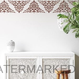 Palazzo Damask Border Stencil