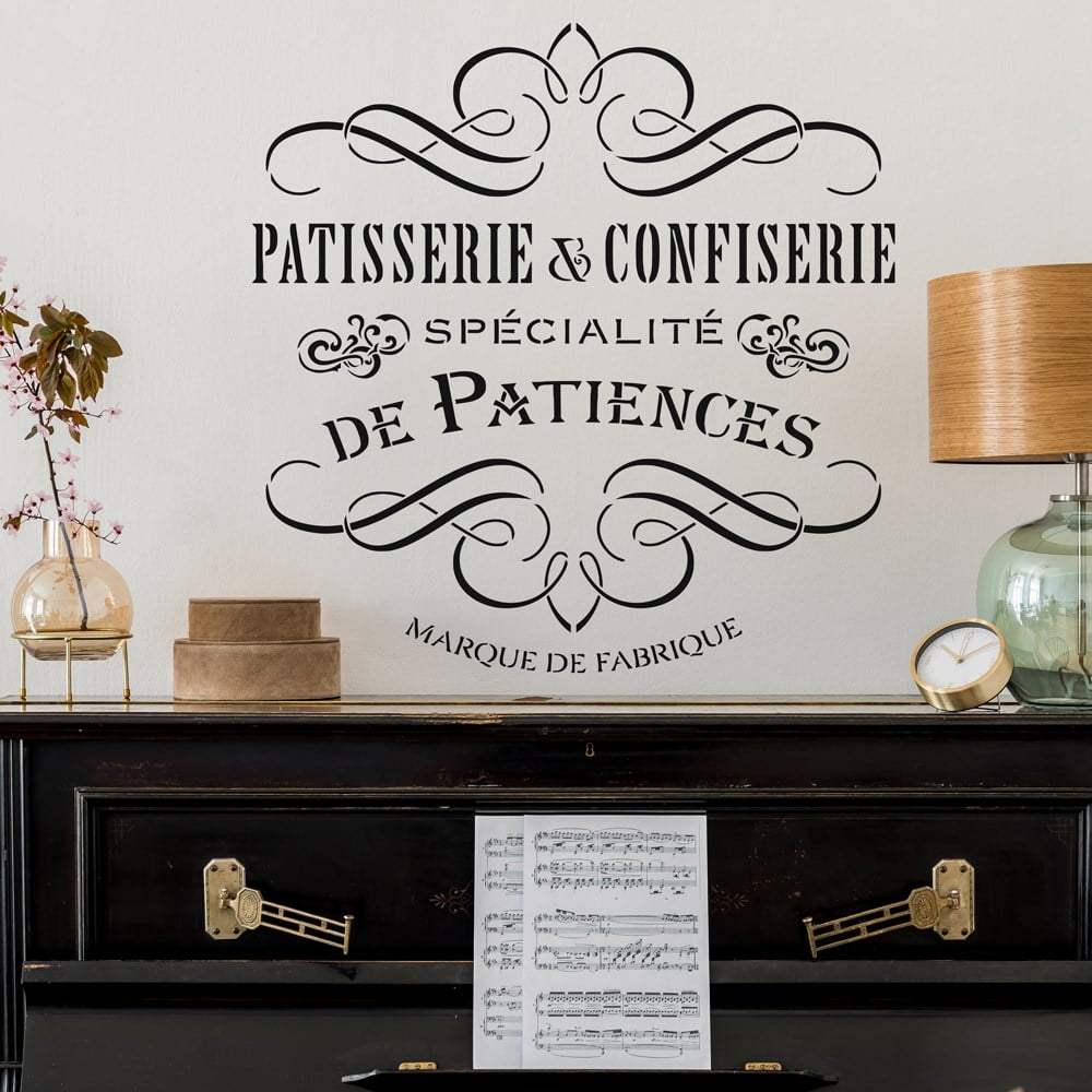 Patisserie Vintage Stencil - Stencil Boutique