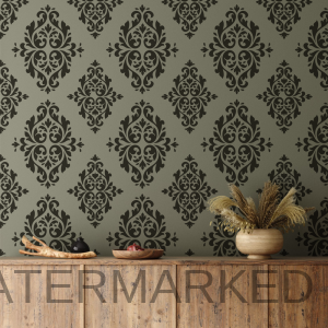 Polliene Damask Stencil
