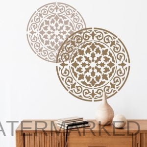 Rangoli Damask Mandala Stencil