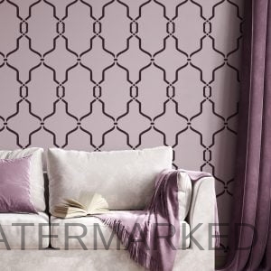 Sultan Trellis Stencil
