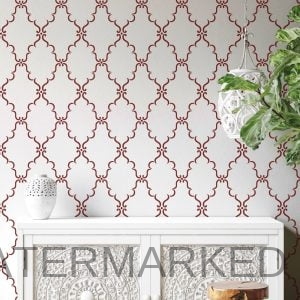 Taza Trellis Stencil