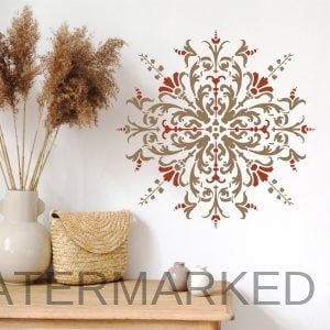 Veronique Damask Medallion Stencil